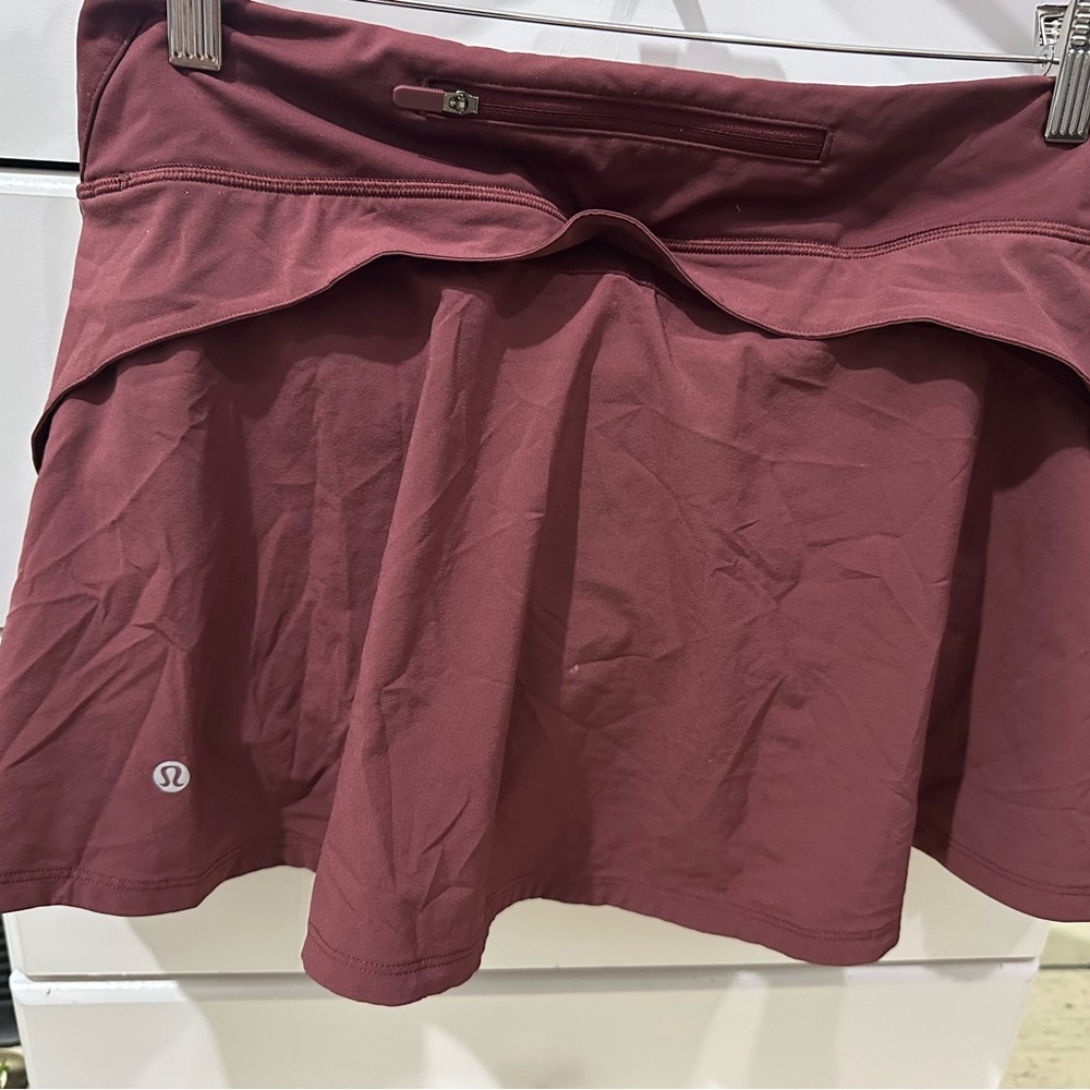 Maroon size 12 lululemon skirt